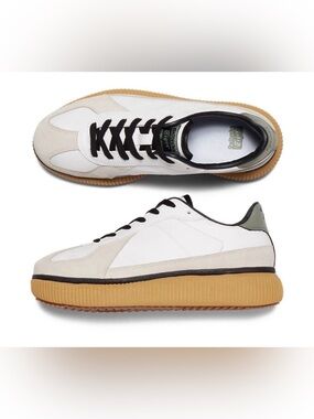 Onitsuka Tiger DELECITY Unisex 41.5 Low Top Sneakers White/Lichen Green 1183B874